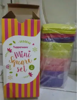 Tupperware mini square set