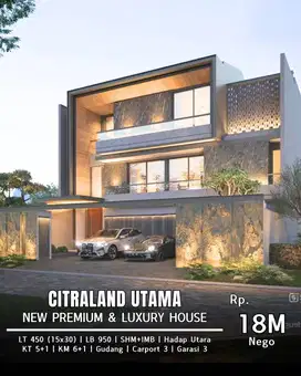 Dijual Rumah Citraland Utama Crystal Golf Mewah Baru On ProGress