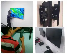 Braket plus pasang32-43inc terima rapih bracket breket briket led tv