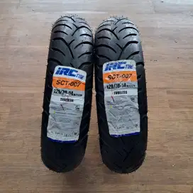 IRC SCT007 T/L 120/70 -14 M/C 61P BAN MOTOR BERKUALITAS