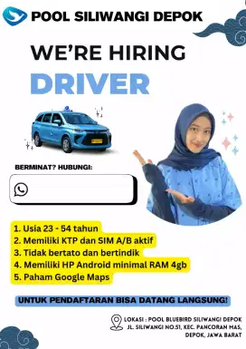 Hiring Driver Bluebird Pool Siliwangi Depok