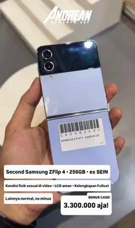 Second Samsung Galaxy ZFlip 4 8/256 Gb
