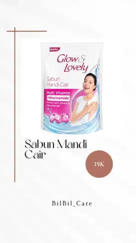 glow & lovely kemasan refill 400ml
