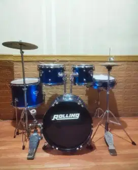 Drum set ROLLING junior siap pakai