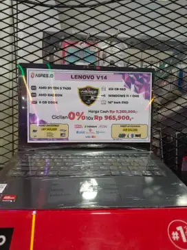 CICILAN TANPA DP CUKUP KTP LENOVO V14 RYZEN 5 8/512GB WINDOWS11+OHS