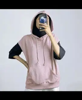Rompi Hoodie sweater wanita Korean style