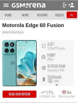 Motorola edge 60 fusion baru bisa di cicil