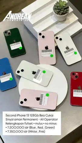 Second iPhone 13 128 Gb Bea Cukai