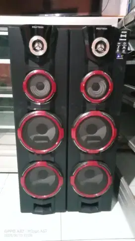 Speaker aktif polytron super bass bazzoke + surround sound horeg