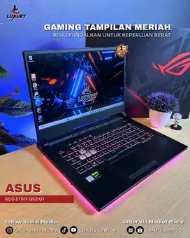 LAPTOP ROG STRIX G531GT CORE I7 NVIDIA GTX 1650 4GB SSD RAM SECOND
