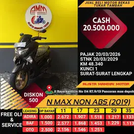 NMAX NON ABS (2019), SS Lengkap, Pajak ON.