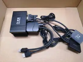 VGA Splitter 2x2 + Adaptor HDMI to VGA With Audio Power Port Mini USB