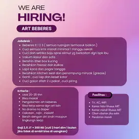 LOWONGAN KERJA ART BEBERES