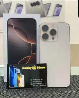 Iphone 16pro/128gb Desert titanium garansi ibox Mei 2026 bh 100%