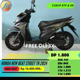 HONDA NEW BEAT STREET TH 2024 FREE KIRIM SEJABODETABEK SIAP PAKAI