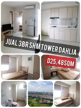 Jual 3BR SHM apartemen Bassura City Jakarta tower Dahlia