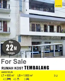 DIJUAL RUMAH KOST DI TEMBALANG A4051