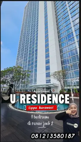 Dijual murah apartment 1 Bedroom di u residence lippo karawaci