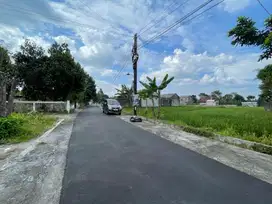 Luas 110 m2; View Sawah Tanah Cebongan Sumberadi Sleman