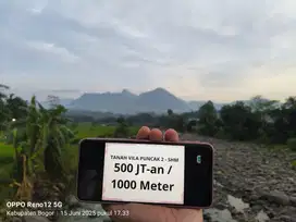 Jual tanah kavling 1000 meter di puncak 2