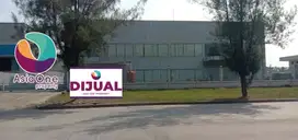 gudang siap huni akses container di komplek Industri Delta Silicon