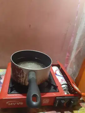 Kompor portabel + selang + regulator gas 3 kg