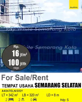 DISEWAKAN TEMPAT USAHA DI SEMARANG SELATAN A4047