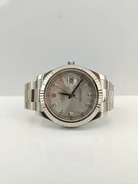 Rolex Datejust 2 Silver & Diamond Index
