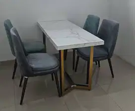 Meja Granit + 4 Kursi