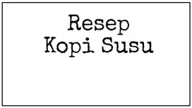 Jual Resep Kopi Susu Mirip Kopi Susu Terkenal di Jogja