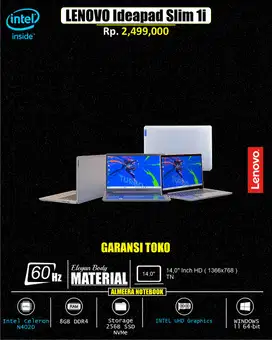 Laptop HARGA MURAH LENOVO Ideapad Slim 1i
