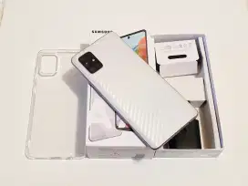 Samsung Galaxy A71 NFC 8/128 mulus fullset Resmi SEIN