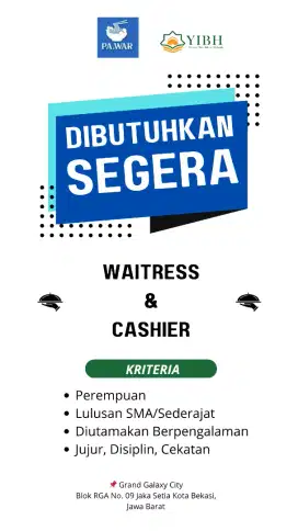 Kasir dan Waitress
