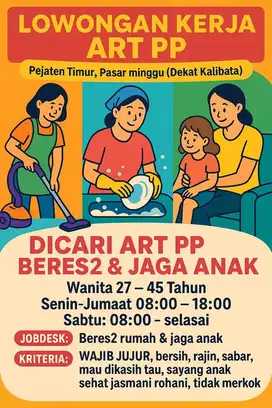 DICARI ART BEBERES MOMONG PP PS MINGGU KALIBATA
