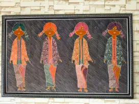 Lukisan batik Wanita Indonesia
