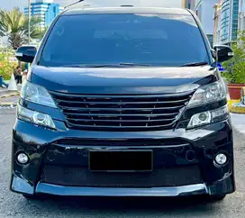 Toyota Vellfire Vell fire ZG Audioless 2012 Antik Low Km Murah Bekas