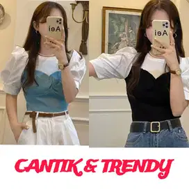Aneka Baju Wanita Korean Style Terkini TRENDY, BAGUS & MURAH
