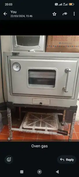 Oven gas 3 rack merek wilton