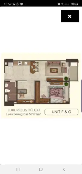 DIJUAL MURAH APARTEMEN PODOMORO TOWER EMPIRE