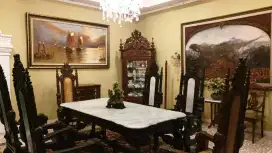 Meja Makan Raffles Antik