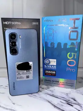 Infinix hot 50 pro ram 8/256 second fullset garansi on