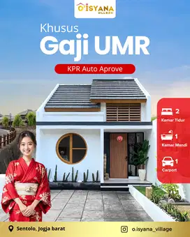 Rumah Jogja Murah Dekat Brimob Sentolo Dalam Cluster Ala Jepang