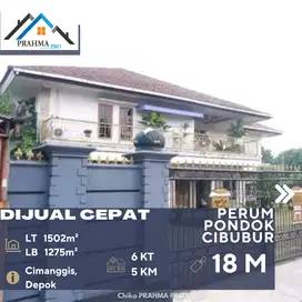 Cimanggis Depok Dijual Rumah Mewah Halaman Luas Dalam Perumahan