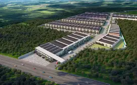 Gudang baru modern 2 lantai pinggir jalan besar dijual di Pekanbaru