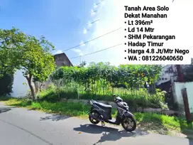 Jual Tanah Area Dekat Manahan, Cocok Untuk Rumah Mewah