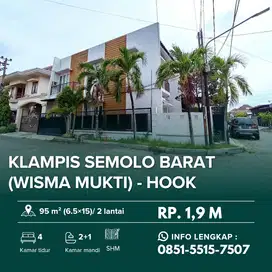 WISMA MUKTI Hook‼️Rumah Minimalis 2 Lantai Klampis Semolo Barat