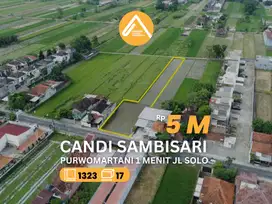 Jual Tanah Pinggir Jalan Candi Sambisari 1 Menit Jalan Solo