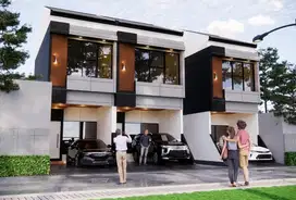 Rumah baru di jual akses mobil dan ada carpot dekat kantor Pelni