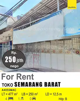 DISEWAKAN TOKO DI SEMARANG BARAT A4055