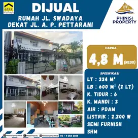DIJUAL Rumah tengah kota di Jalan Swadaya dekat Jalan Pettarani